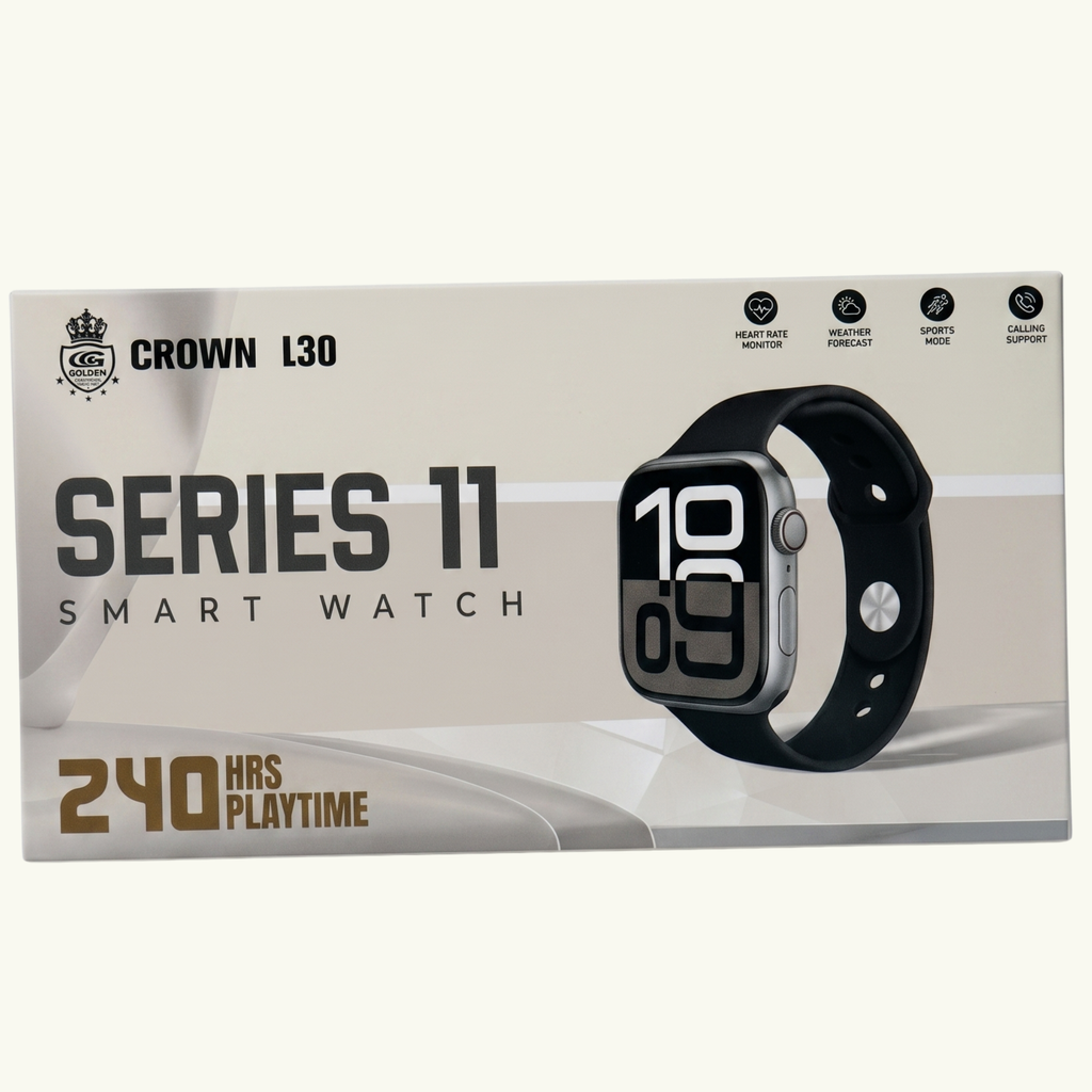 Series 11 Smart Watch (L-30) – HD Display, Fitness Tracking, Wireless Charging & Call Notifications
