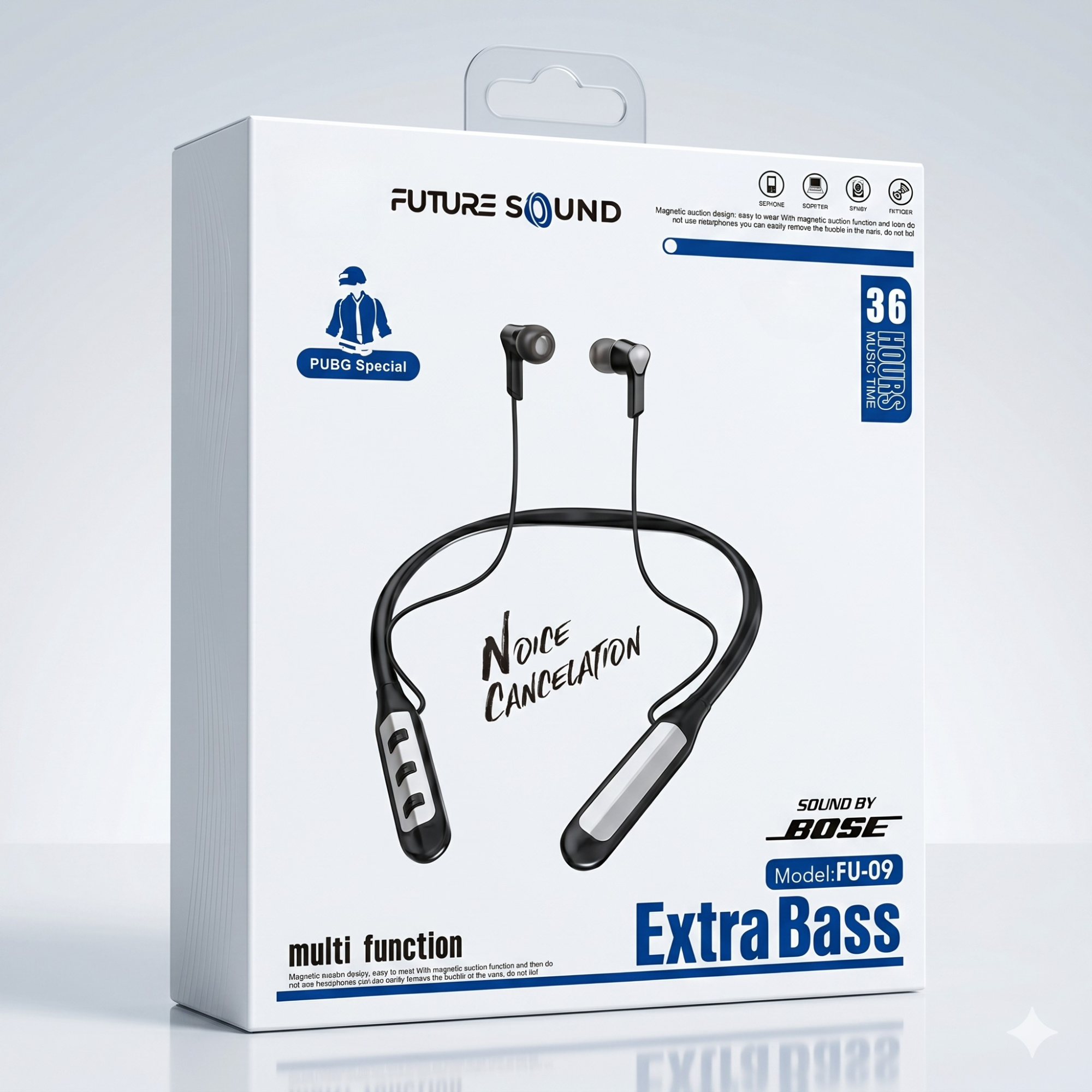 PUBG Gaming Neckband – Noise Cancellation, Deep Bass, Low Latency & Long Battery (Wireless Earphones)